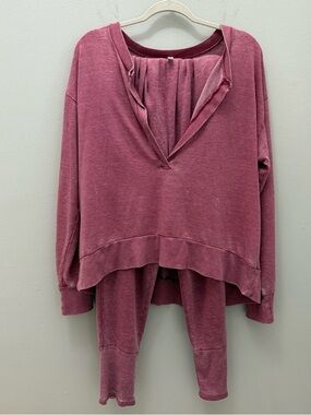 Free People Intimately Rose Pink Lounge Set Women’s small Two Items Bundle